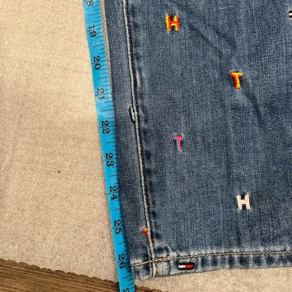 [US6/Inseam26]VTG Tommy Hilfigure Letter Embroidered Boyfriend Copain Jeans - Picture 10 of 10